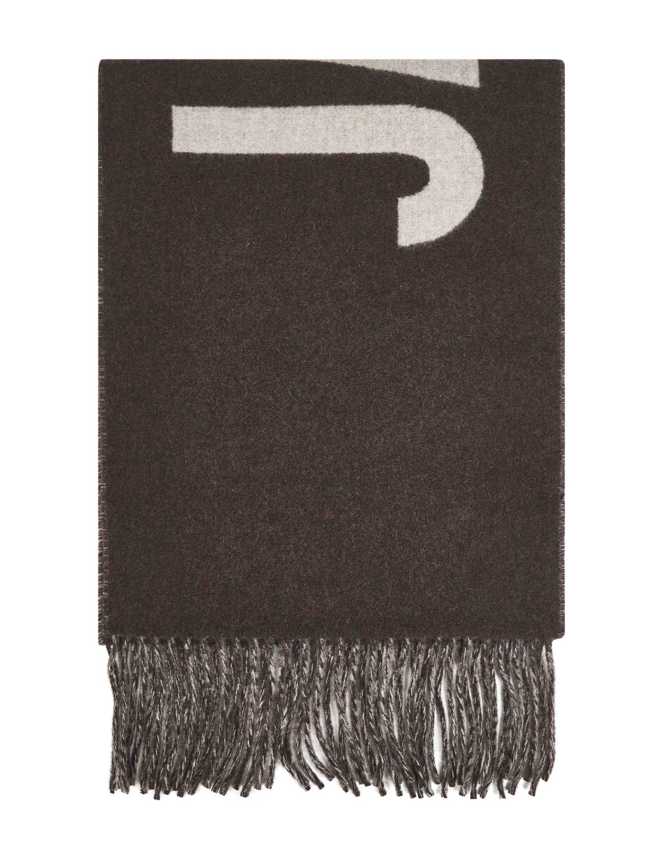 Jacquemus Rectangular Scarf In Black