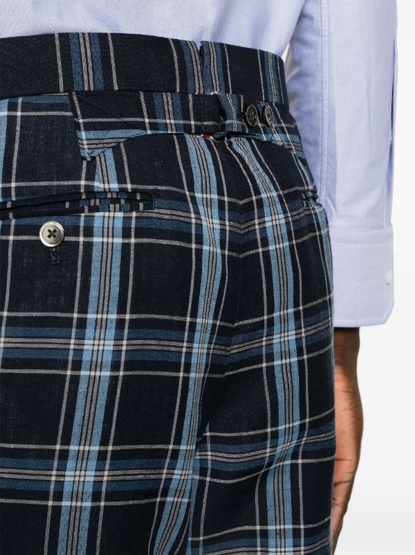 Thom Browne Low-rise Drop-crotch Tailored Trousers In Black