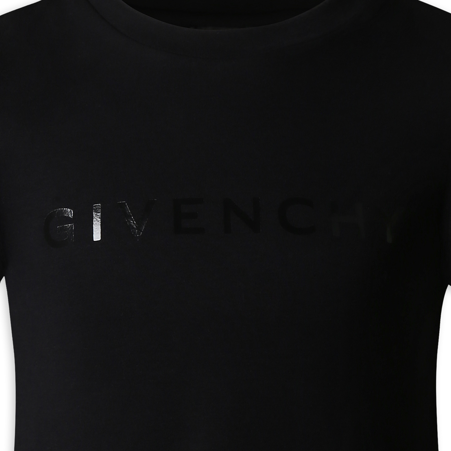 Givenchy Girl's Logo-print Flounce Dress In Black