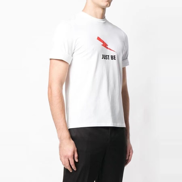 Neil Barrett Lightning Pattern T-shirt In White