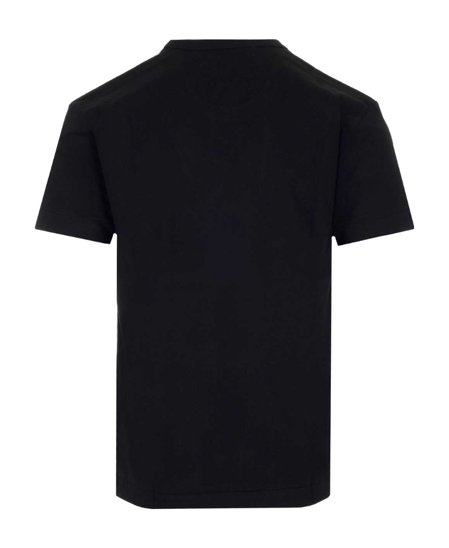 Comme Des Garçons Play Heart Printed Crewneck T-shirt In Black