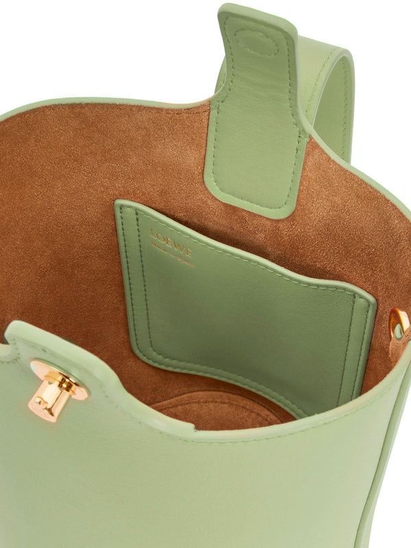 Loewe Women's Medium Pebble Bucket Bag In Green