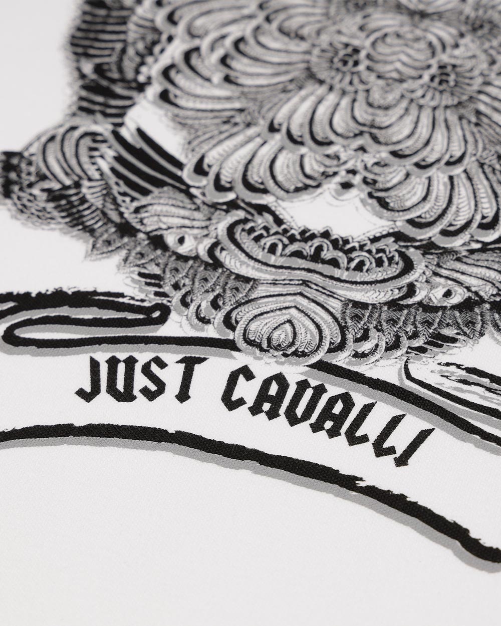 JUST CAVALLI PATTERN POLO SHIRT