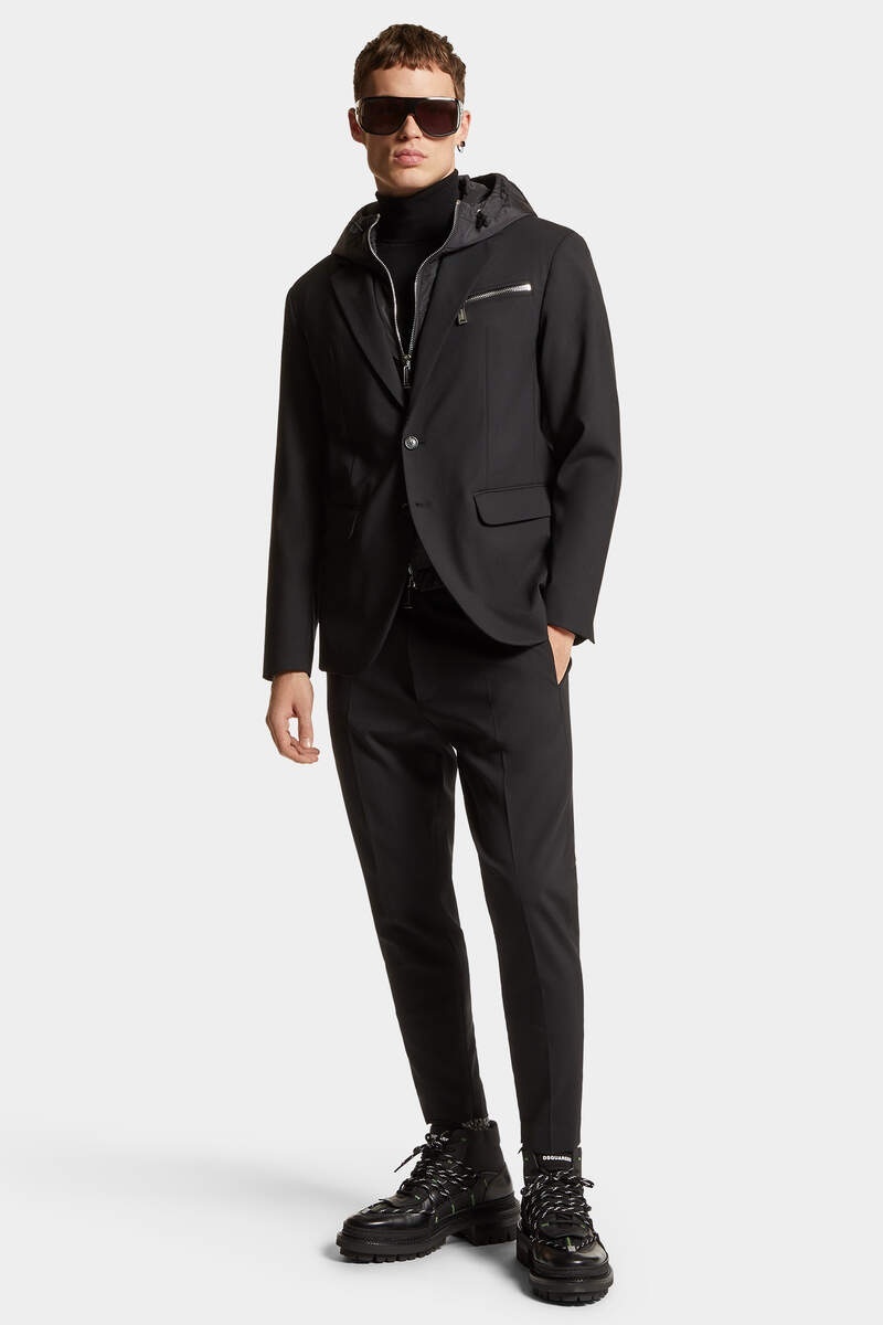 Dsquared2 Logo-print Tapered Trousers In Black