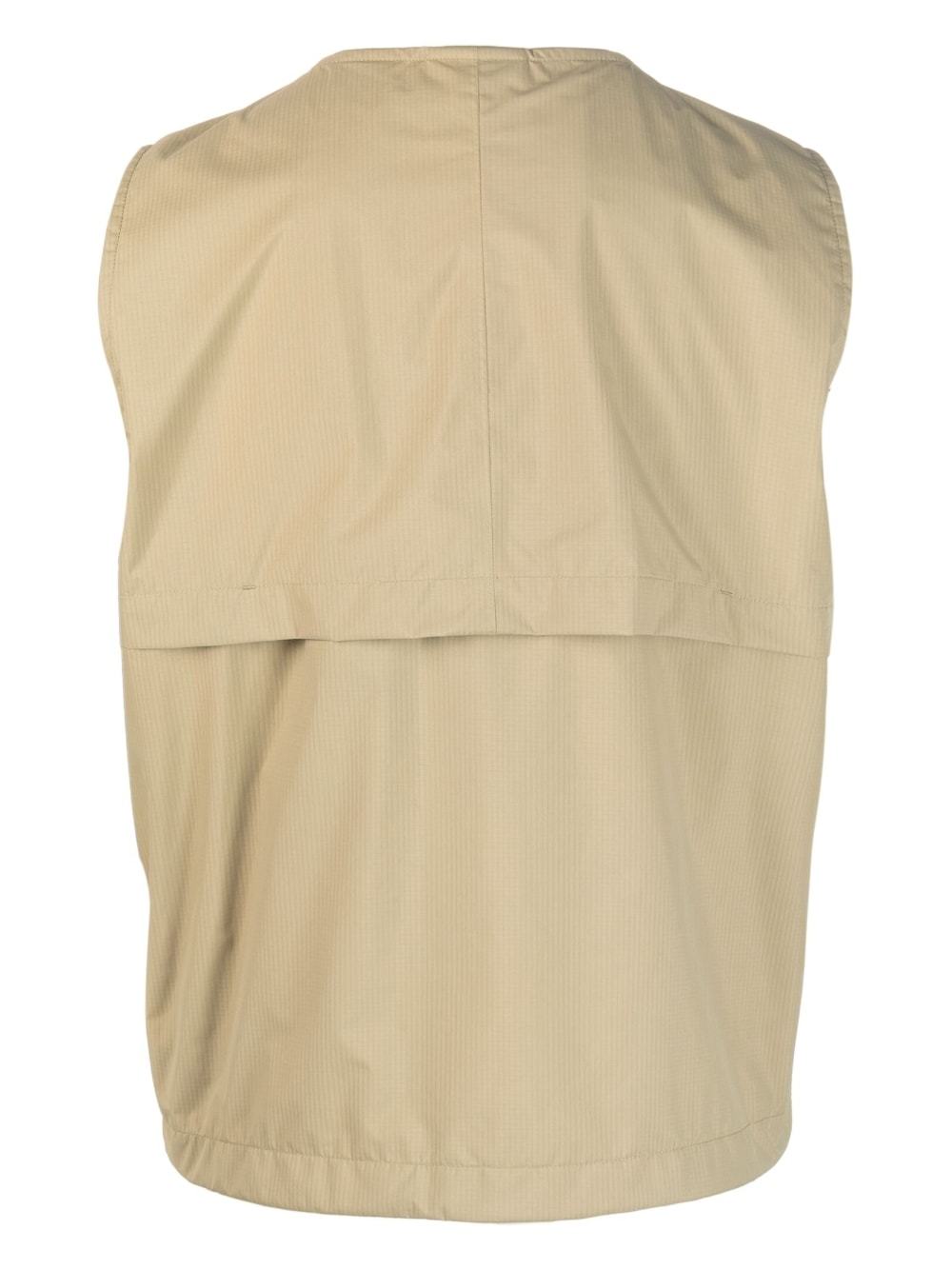 K-way Beige Water Repellent Vest In Neutral