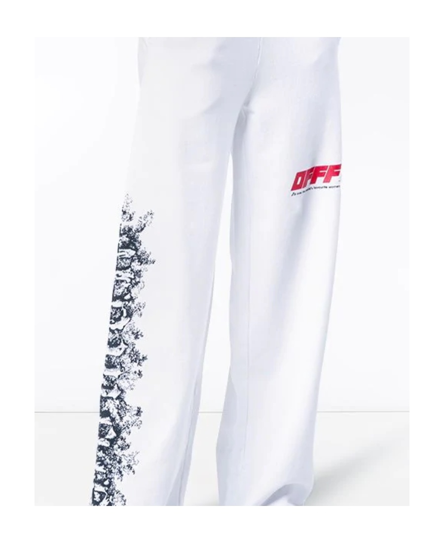 Off-white Logo Printed Sweatpants In White