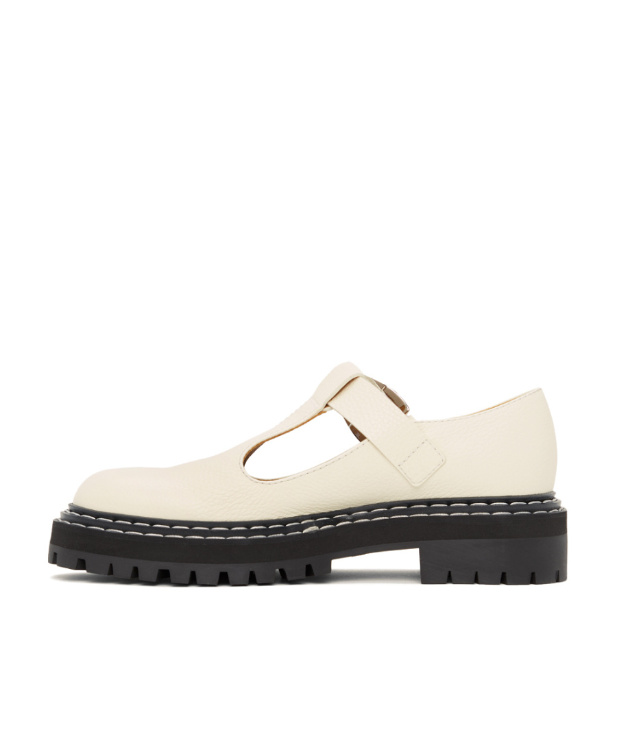 Proenza Schouler Mary Jane Lug-sole Shoes In White