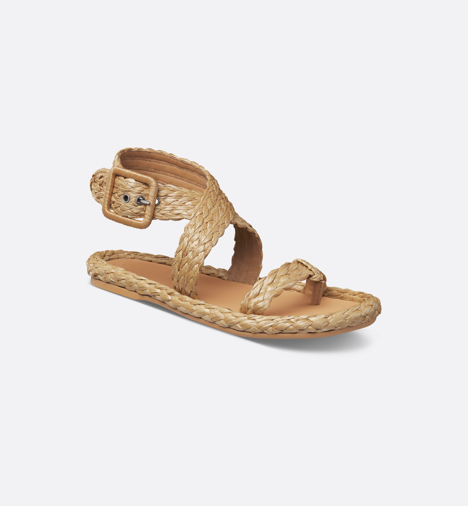 Dior Iviera  Ocean Thong Sandal In Brown