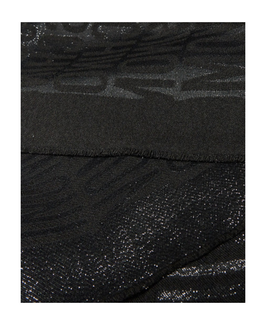 Moschino Logo-intarsia Knitted Scarf In Black
