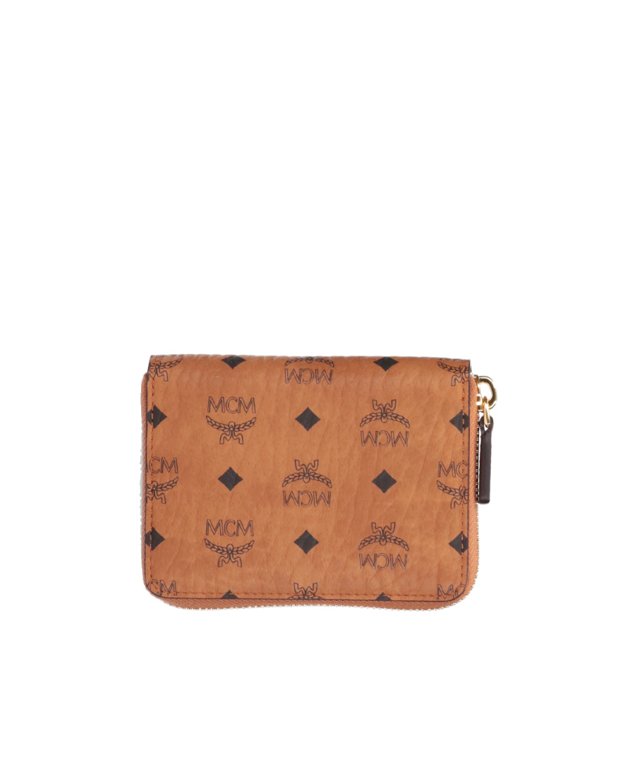 MCM MCM MONOGRAM PRINT ZIP-AROUND WALLET