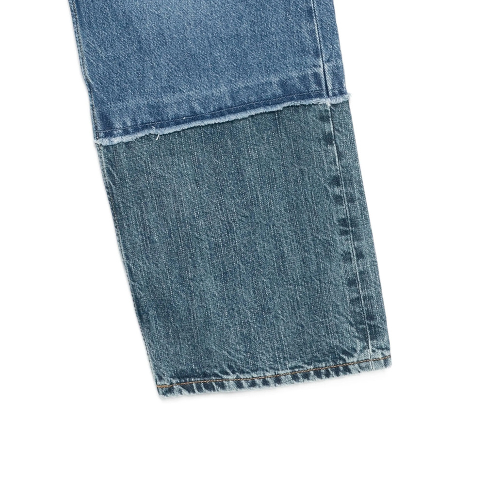 Our Legacy Wide Leg Relaxed Trousers In Denim In Blue