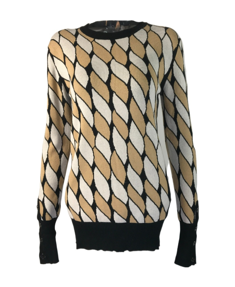 Weekend Max Mara Long-sleeved Sweater In Multicolor