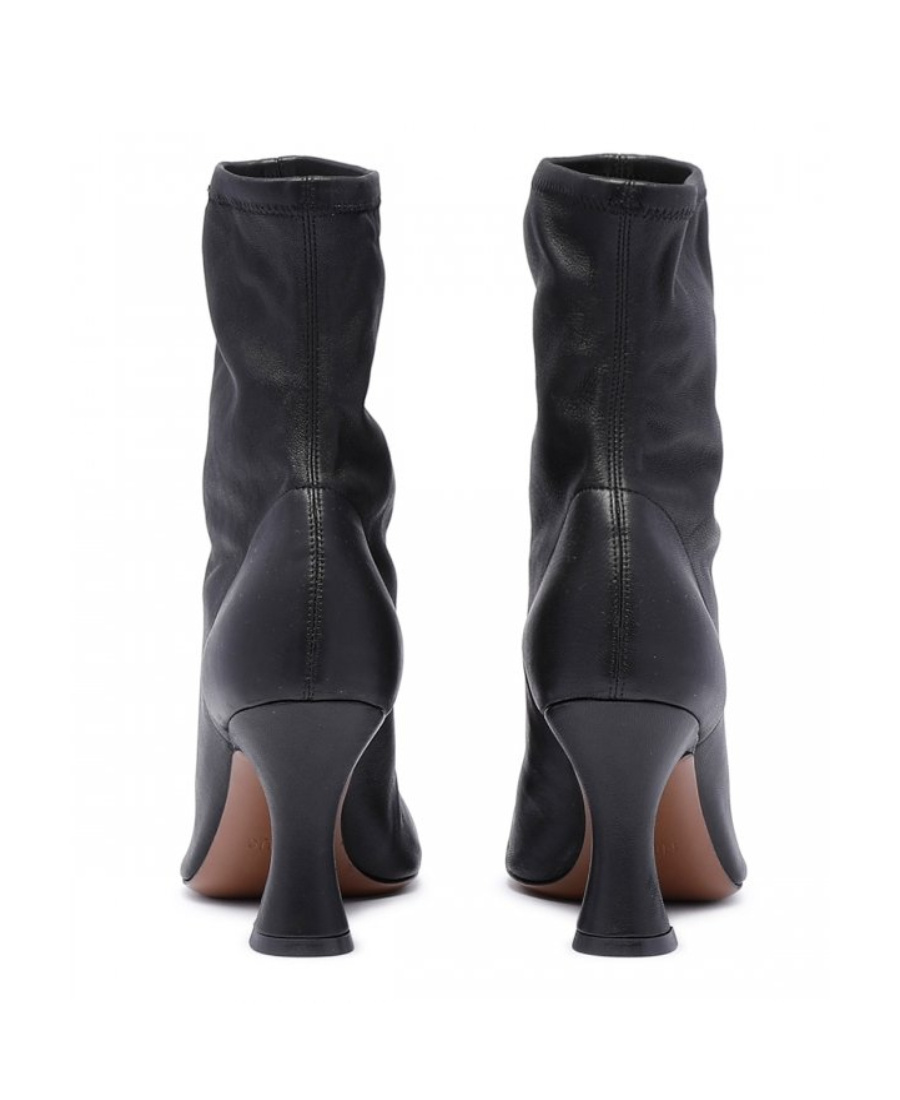 Neous Ran Stretch-design Leather Boots In Black