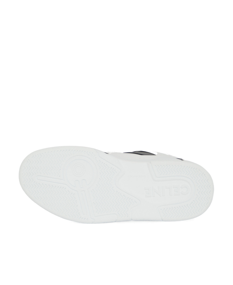 Celine Ct-07 Trainer Low-cut Calfskin Lacing Trainers In White