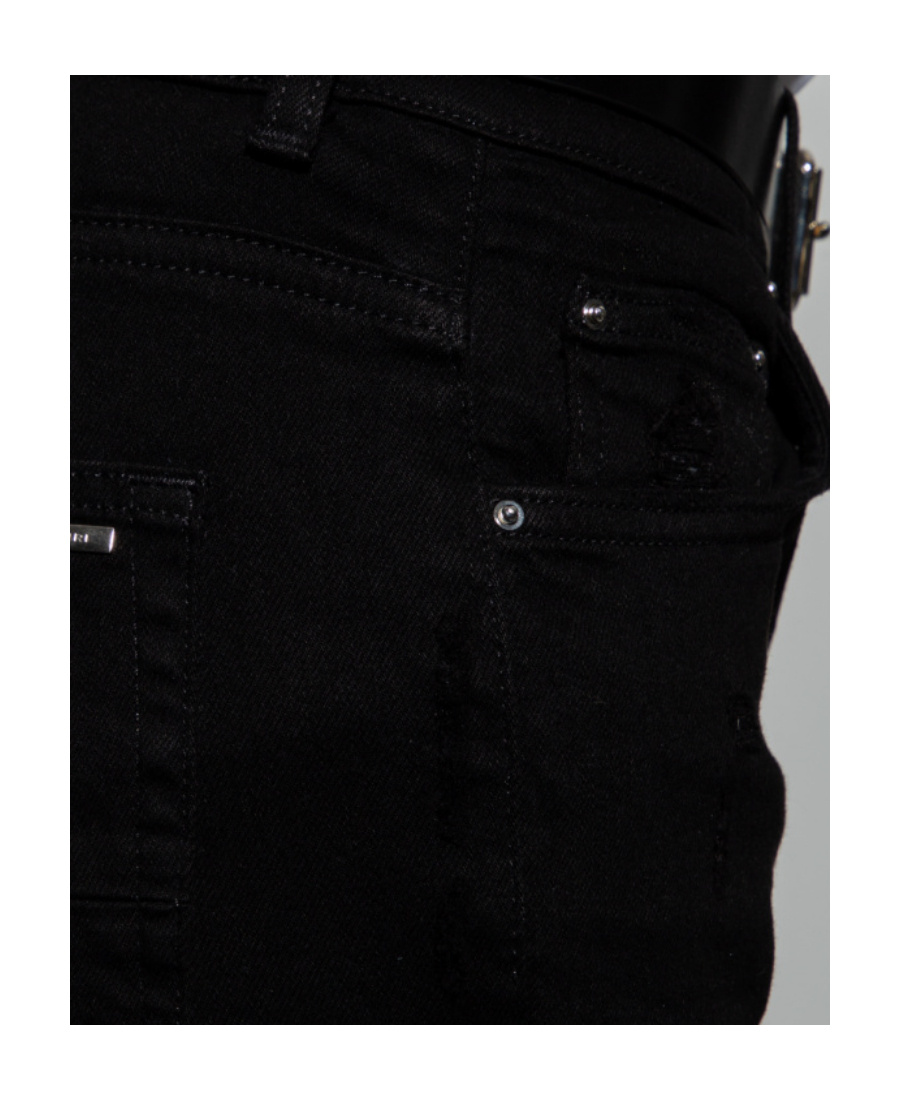 Amiri Logo-patch Skinny Jeans In Black