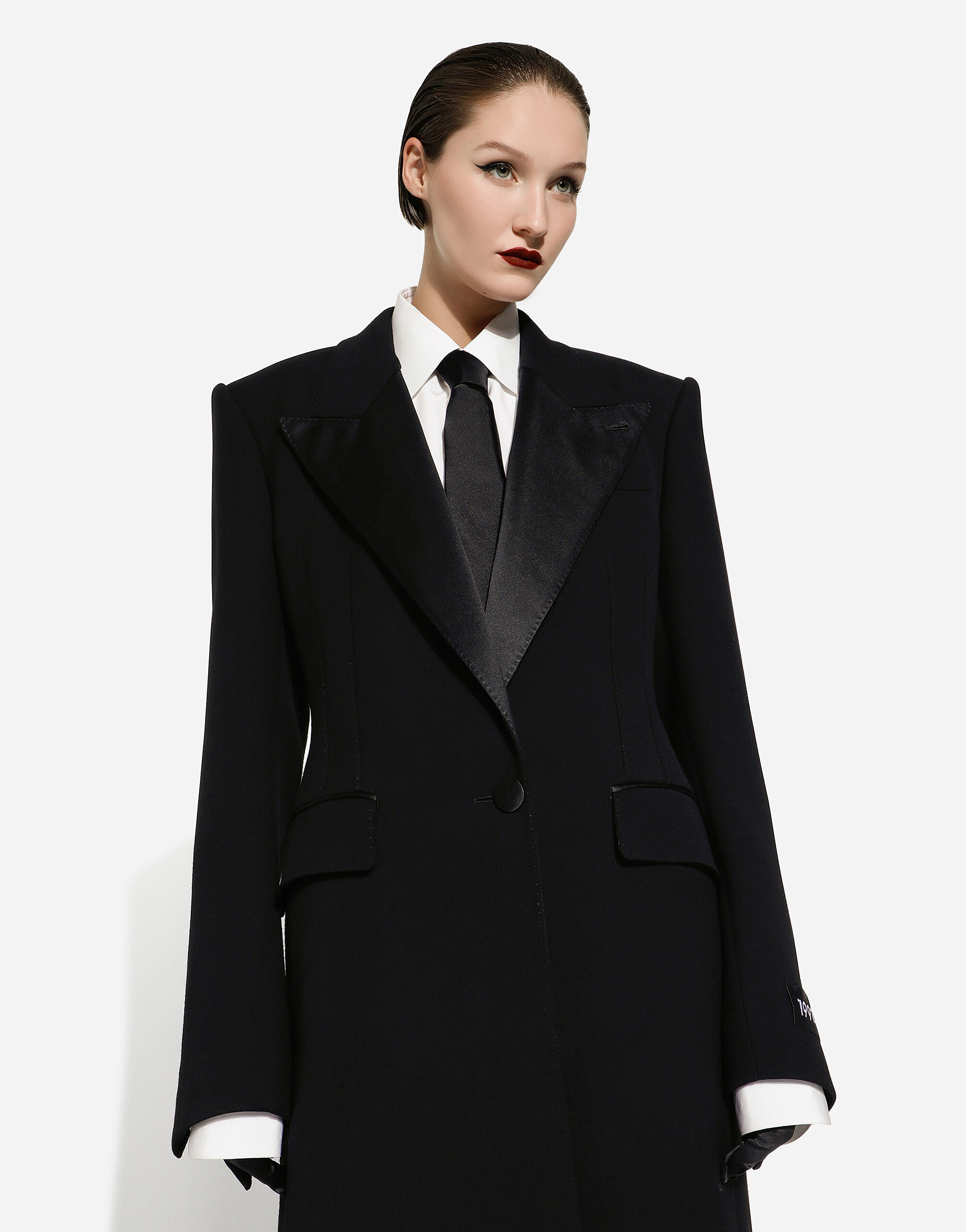 Dolce & Gabbana Single Button Coat In Black