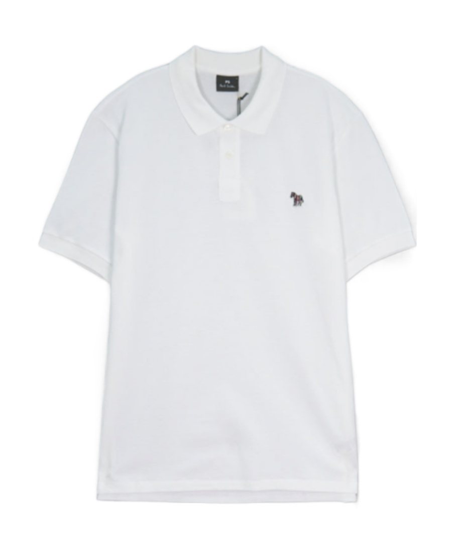 PAUL SMITH ZEBRA-PATCH SHORT-SLEEVED POLO SHIRT