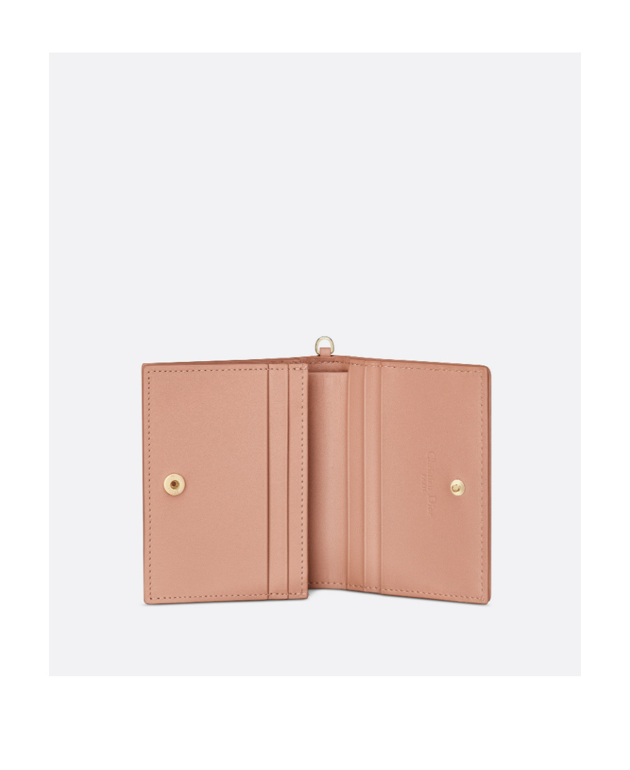 Dior Lady Wallet In Pink