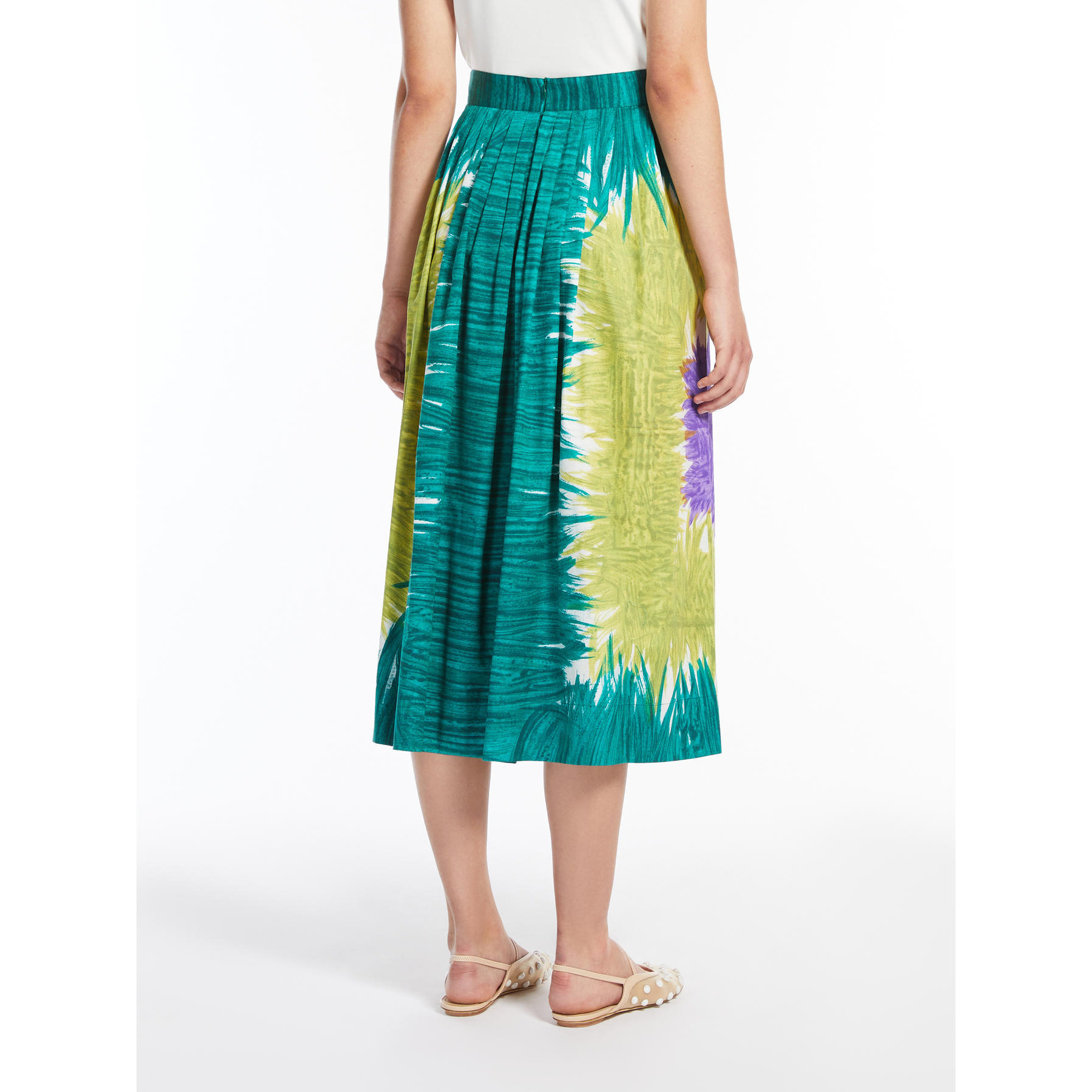Weekend Max Mara Circeo Skirt In Green