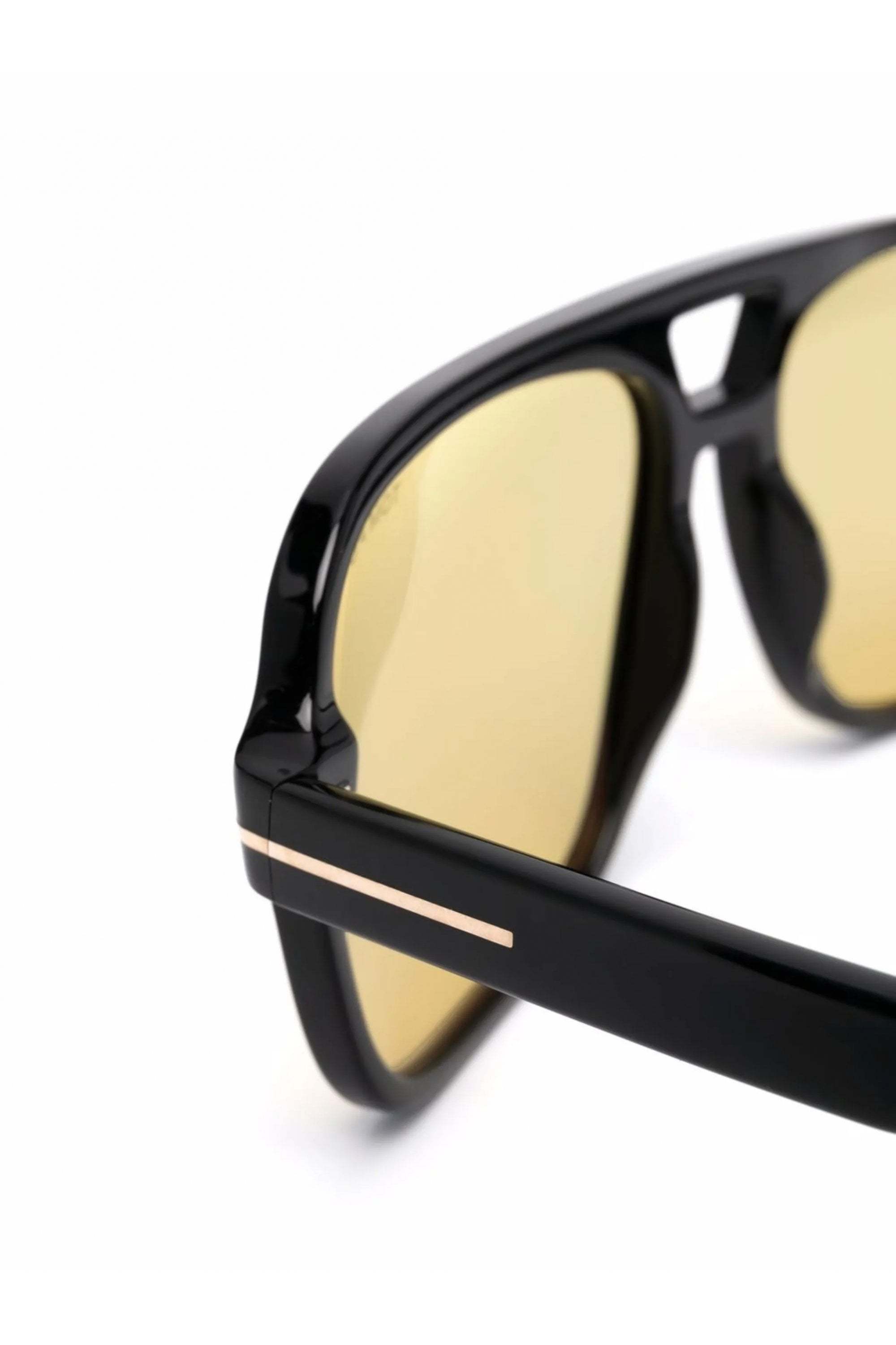 Tom Ford Tinted Pilot-frame Sunglasses In Yellow