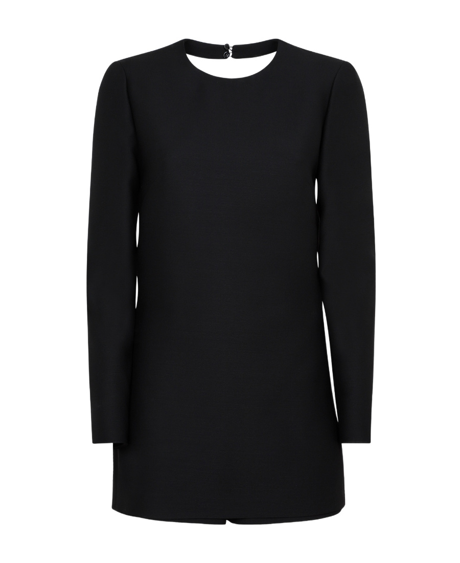 Valentino Open-back Minidress In Black