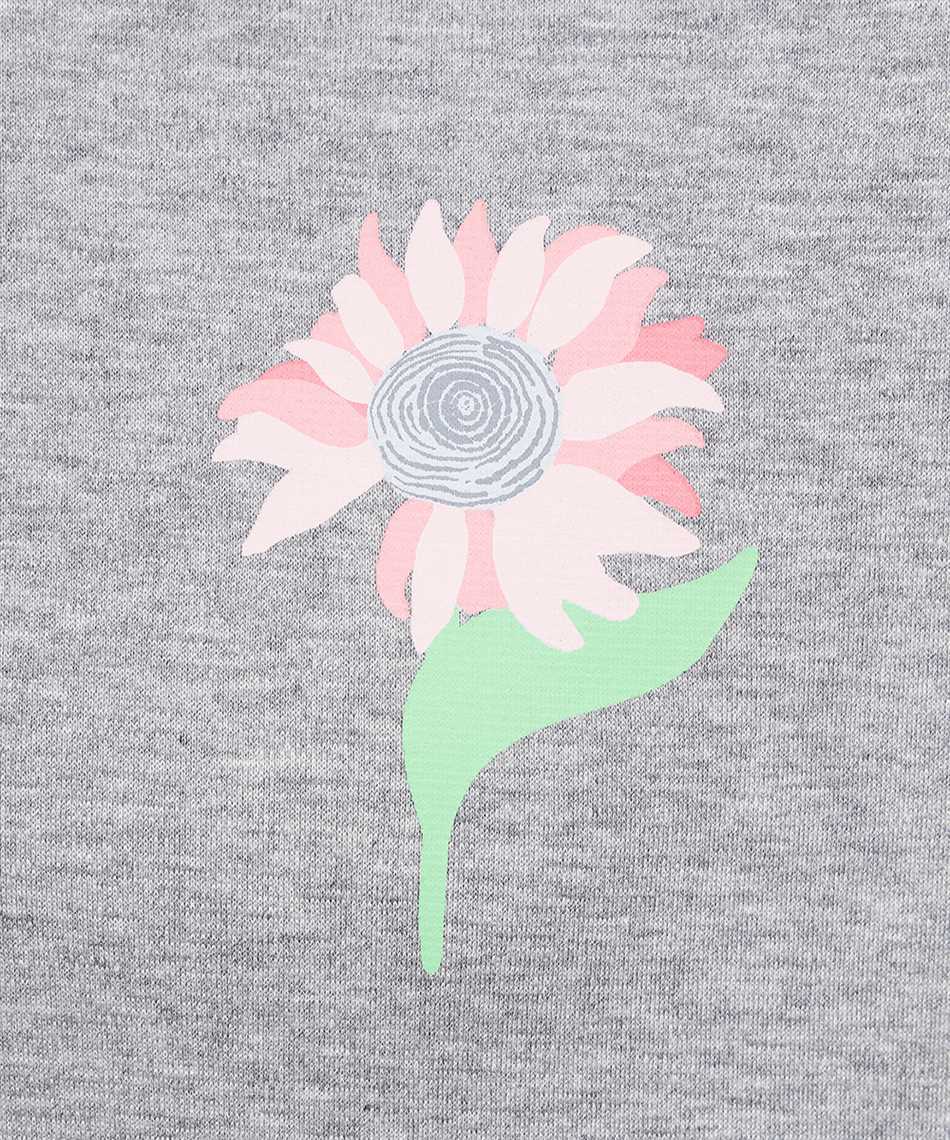 Thom Browne Floral-print Short-sleeved T-shirt In Gray