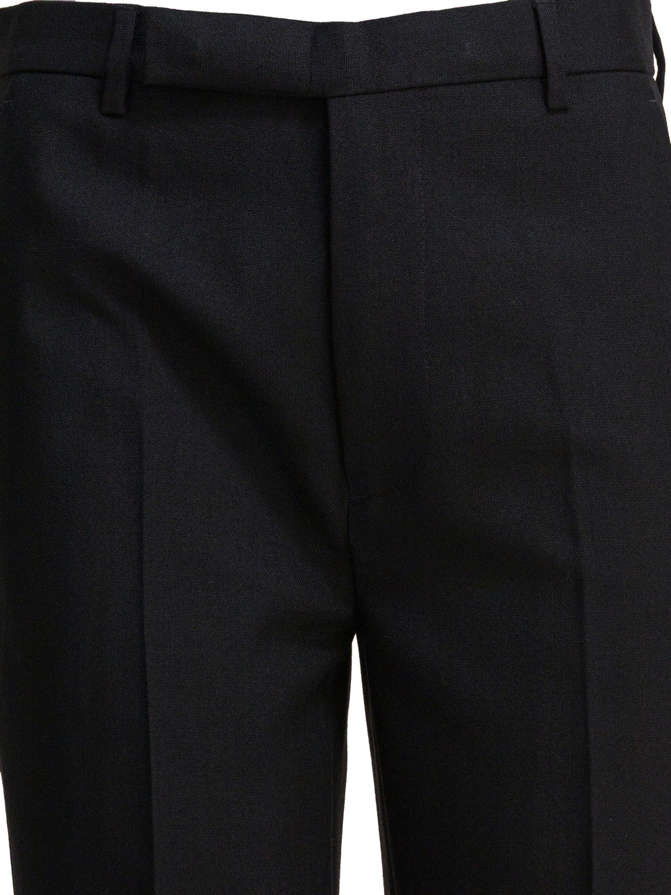 Rick Owens Belt Loop Casual Pants In Black