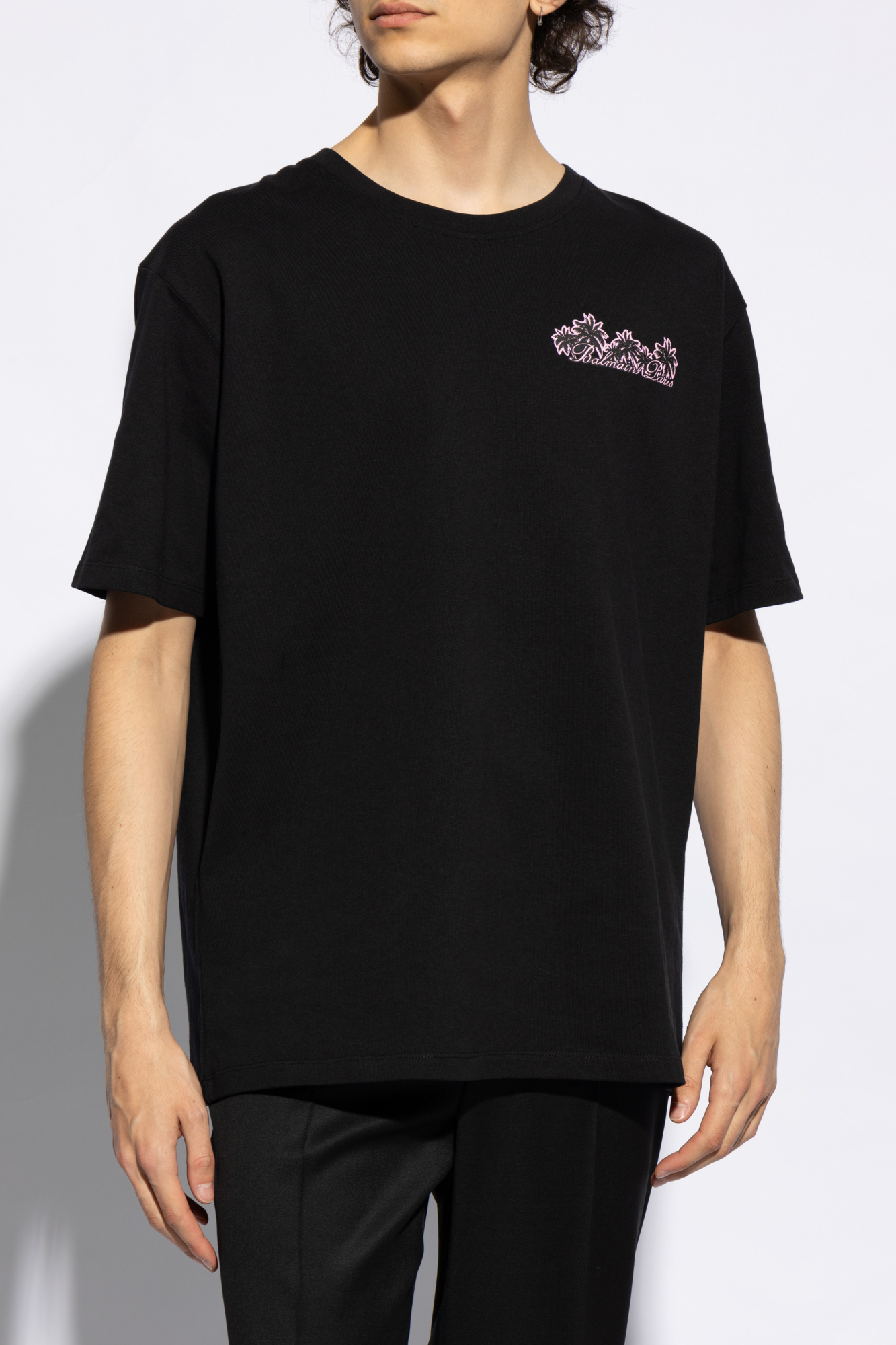 Balmain T-shirt In Black