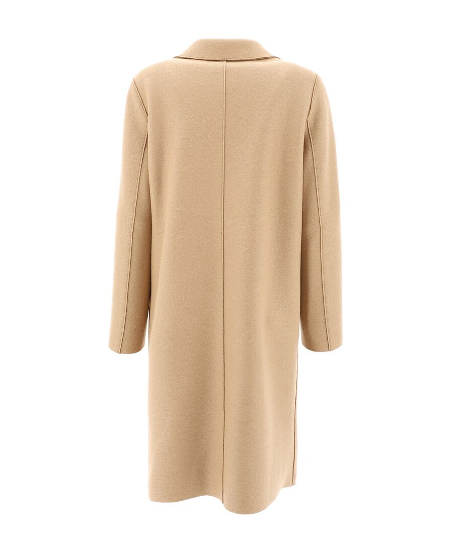 Harris Wharf London Single-breasted Mid-length Coat In Nude