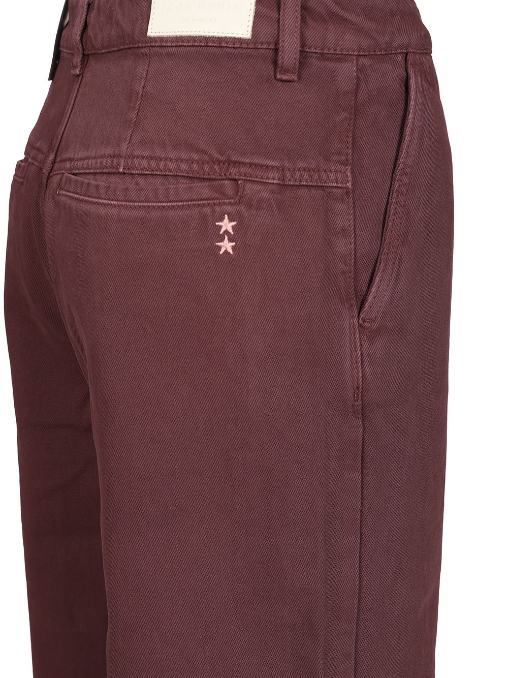 Icon Denim Wide-leg Denim Trousers In Red