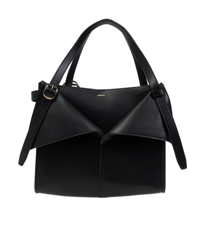 Coperni Folded-detail Shoulder Bag In Black