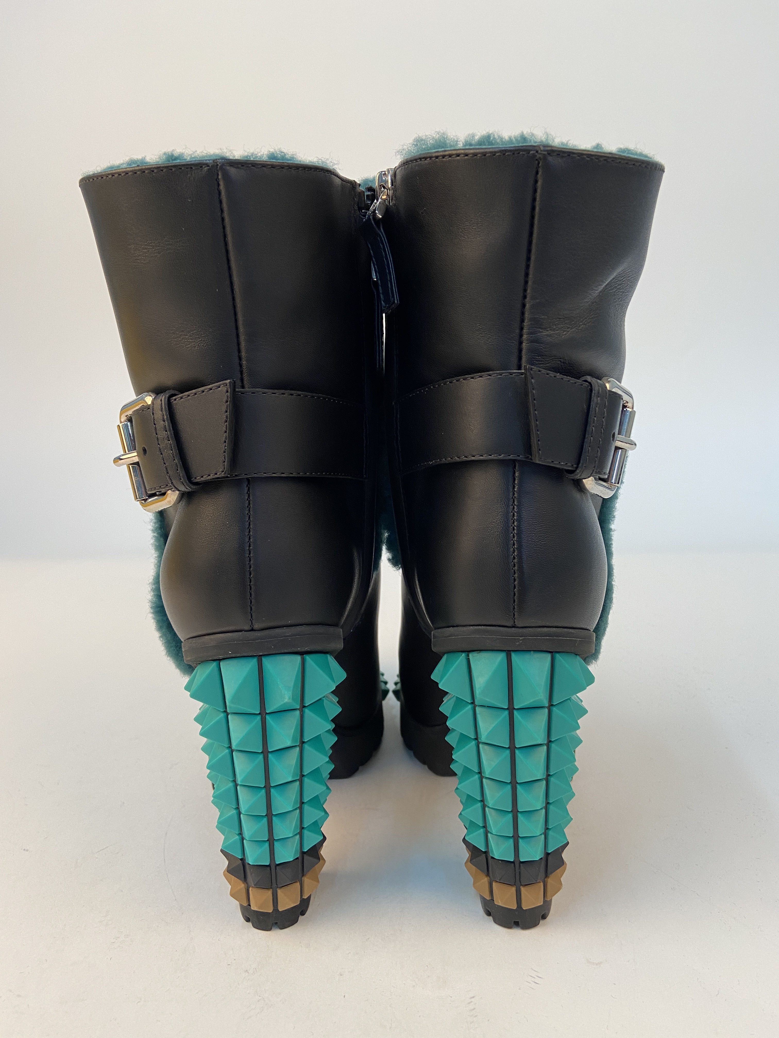 Fendi High-heeled Boots In Black