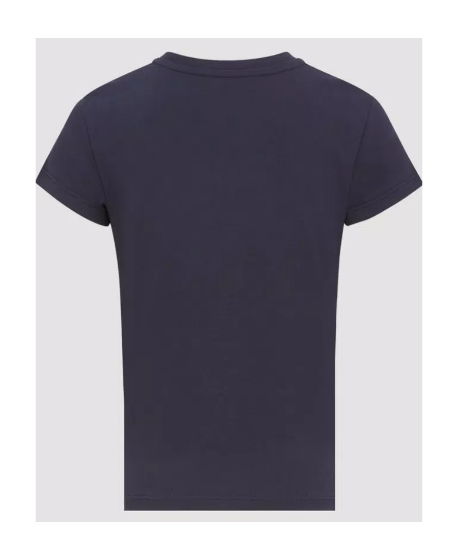 Moncler Logo Short-sleeved T-shirt In Blue