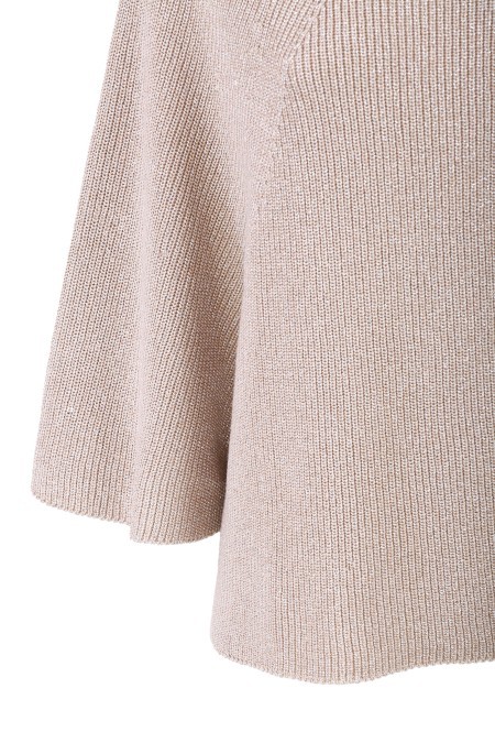 Fabiana Filippi Cotton Cape In Nude