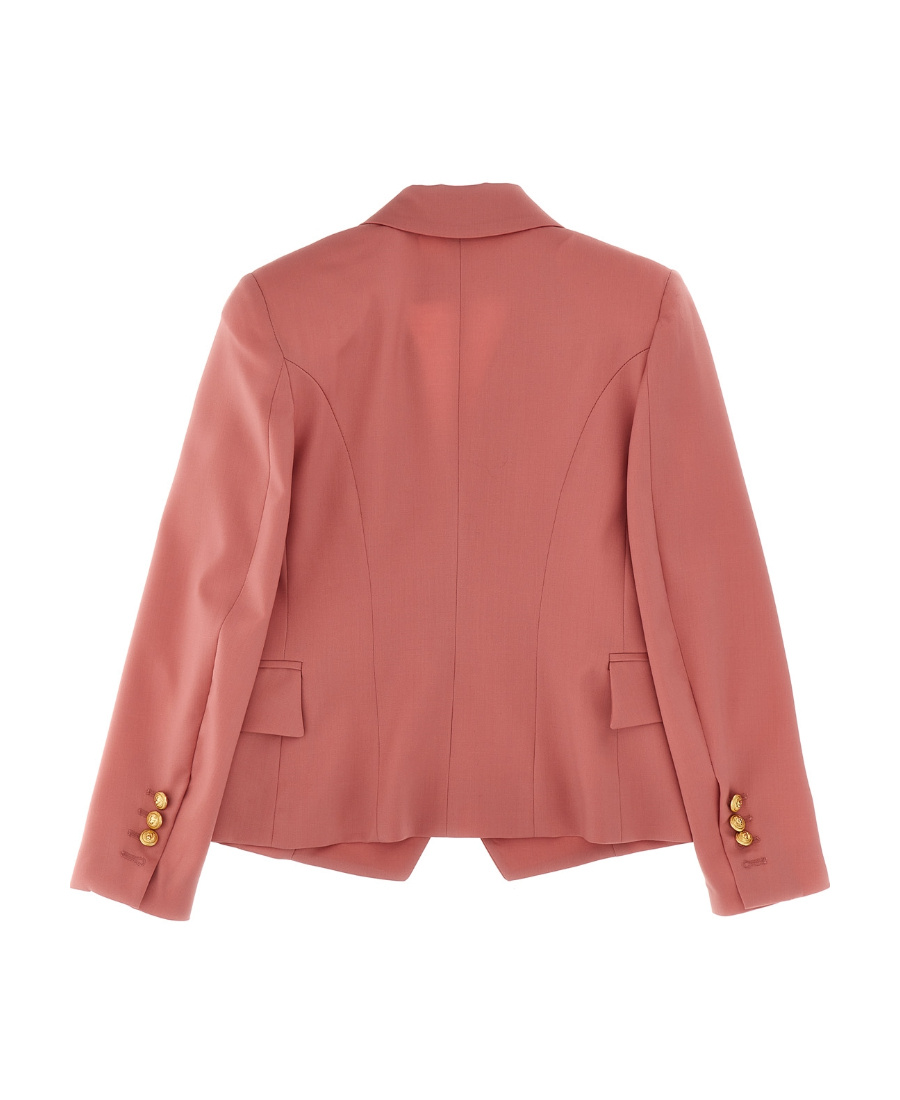 Balmain Double-breasted Blazer In Pink