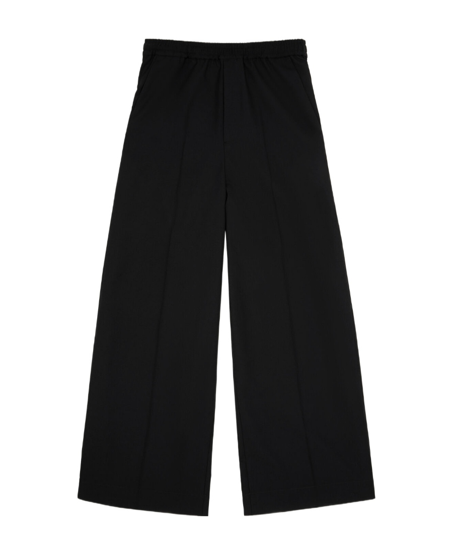 Mm6 Maison Margiela Wide-leg Trousers In Black