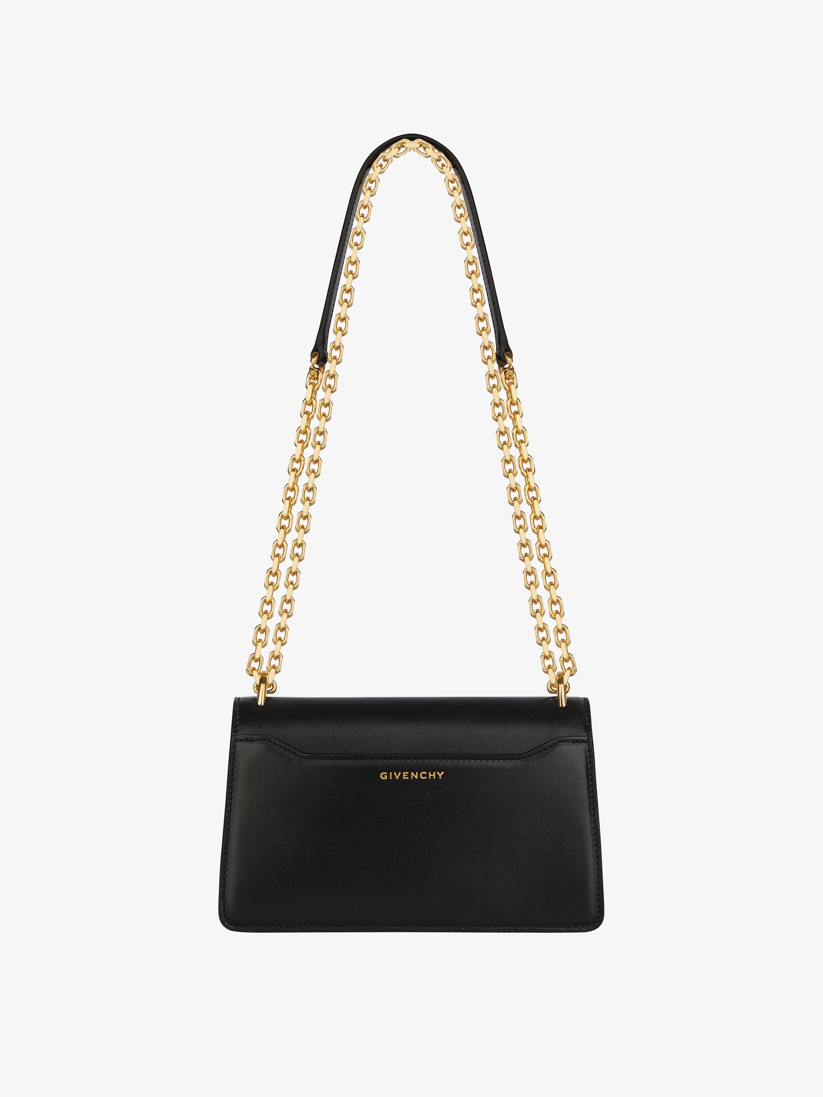 Givenchy Small 4g Leather Crossbody Bag In Black