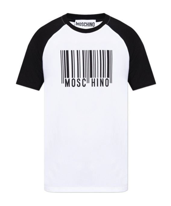 Moschino Color Matching Printed T-shirt In White