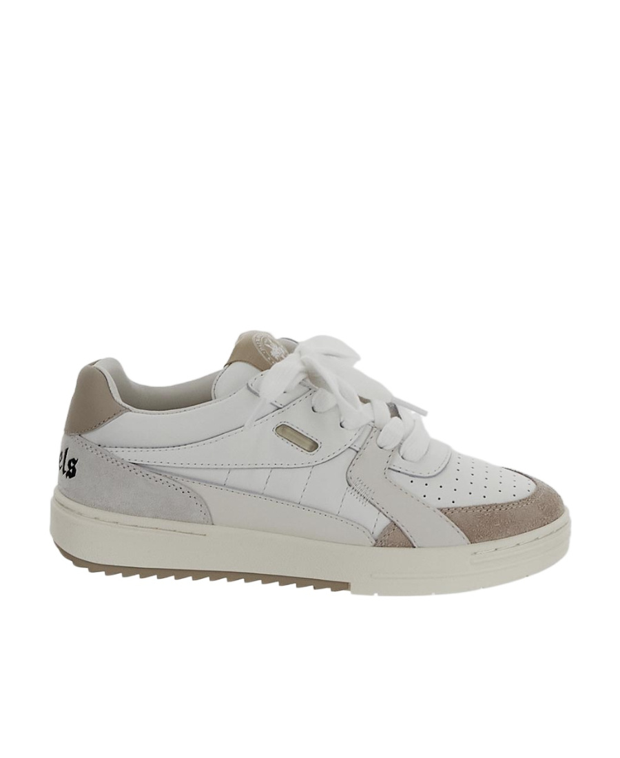 Palm Angels 30mm University Origin Leather Sneakers In Gray