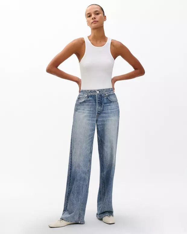 Rag & Bone Miramar Wide-leg Pants In Blue