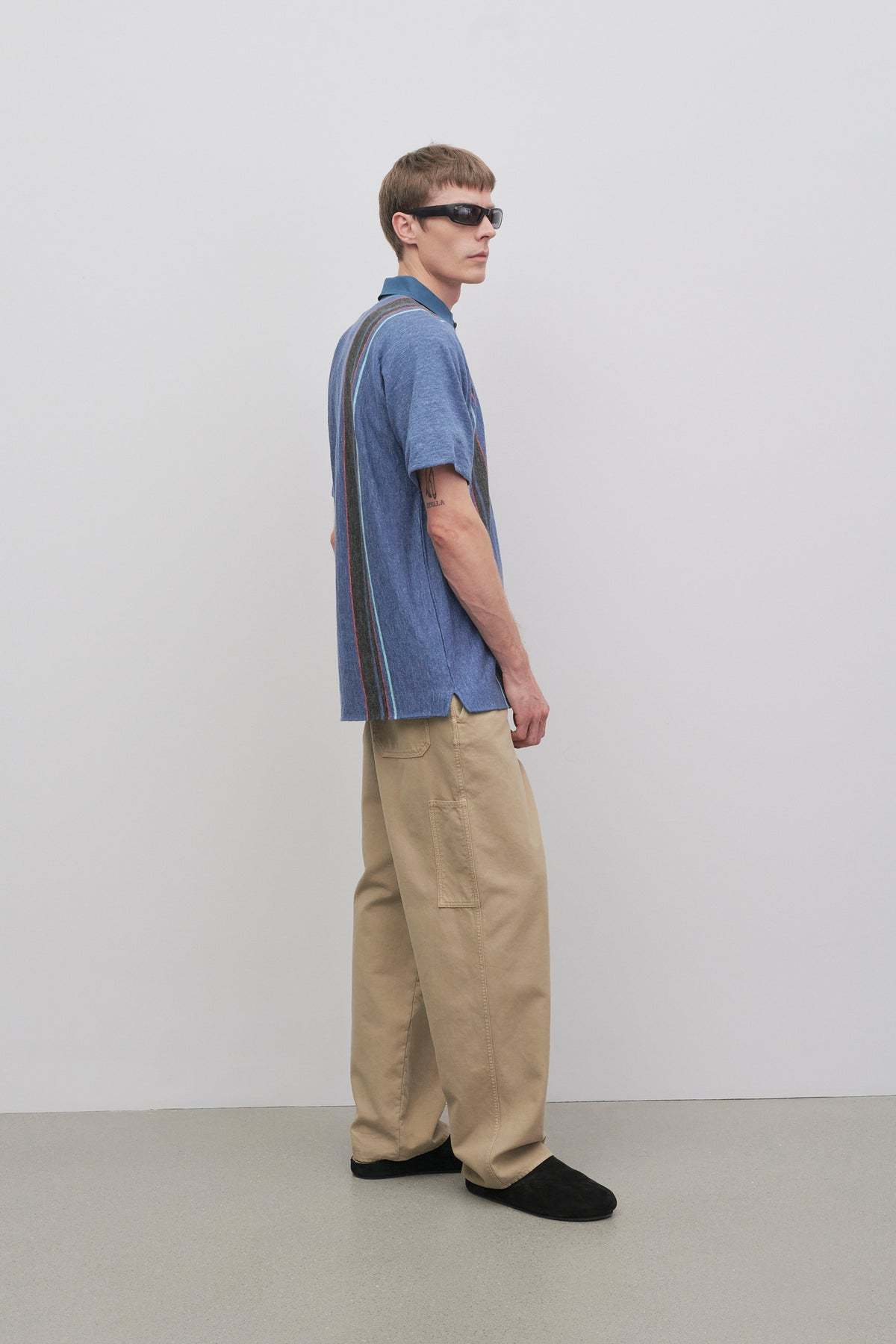The Row Marlon Cotton Pants In Multicolor