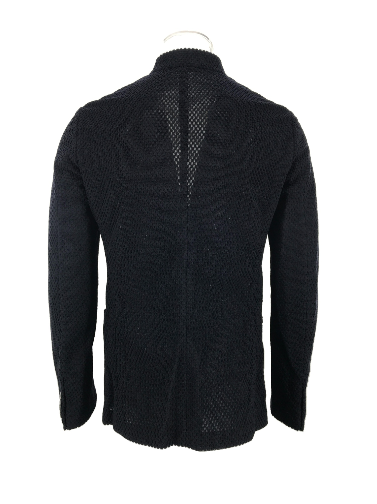 Armani Collezioni Long Sleeved Suit Jacket In Black