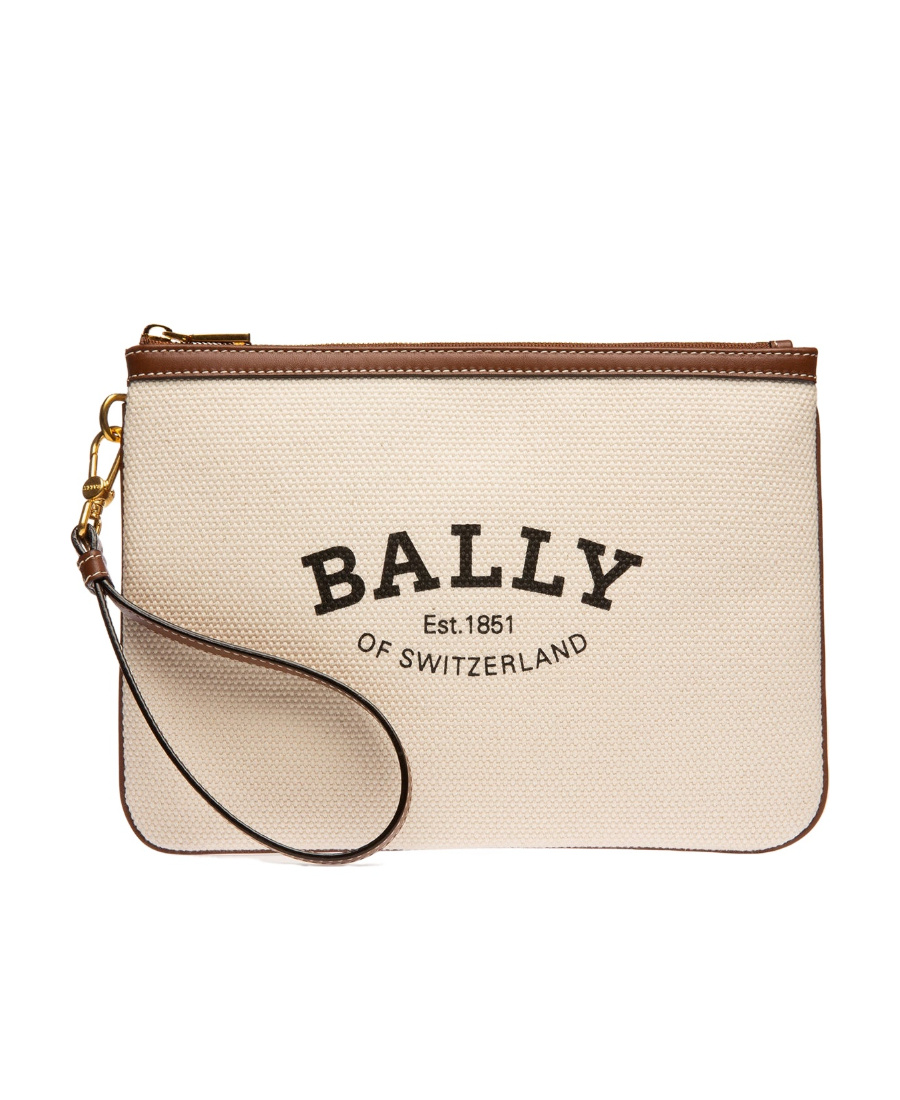 Bally Calyn Logo-print Crossbody Bag In Nude