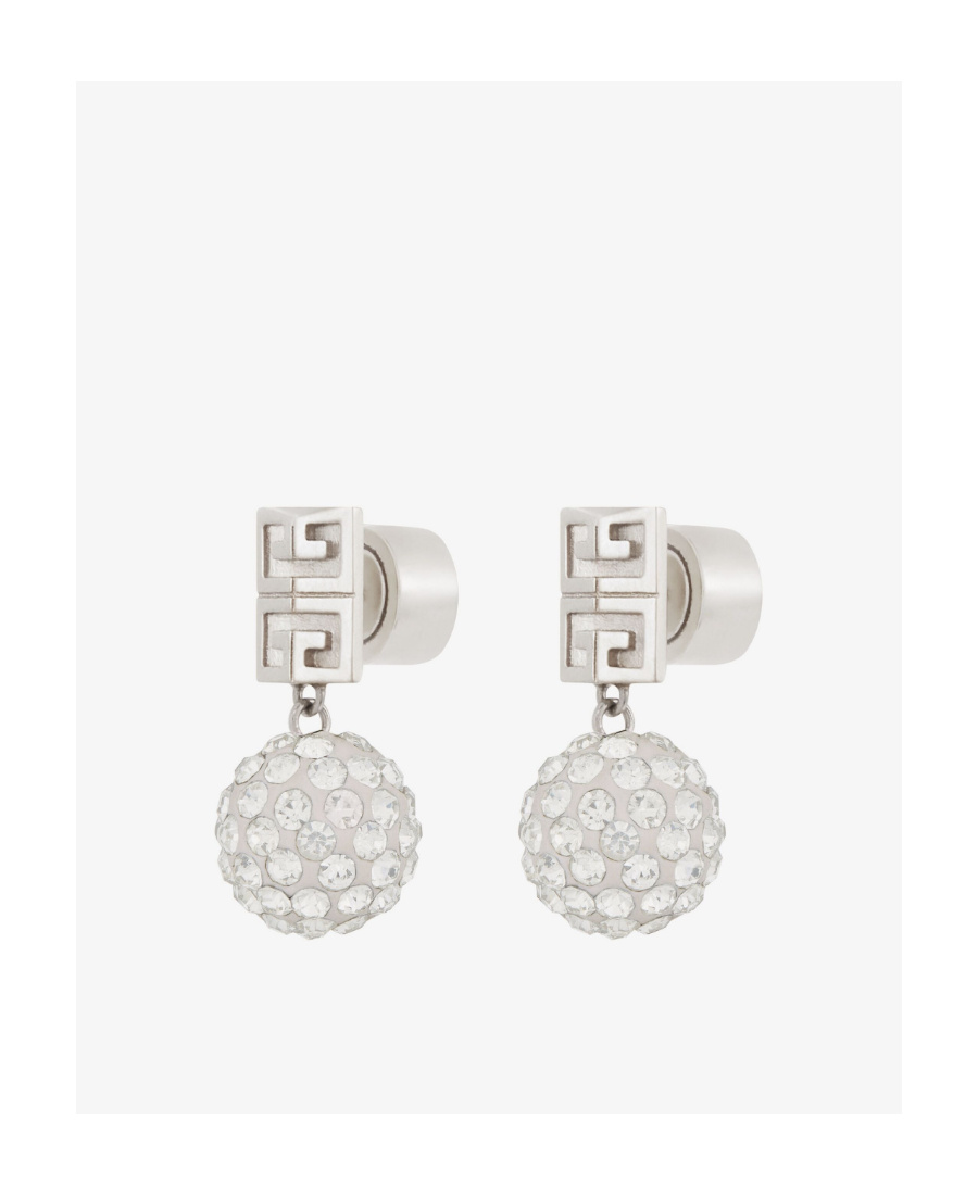 Givenchy 4g Crystal-embellished Earrings In White