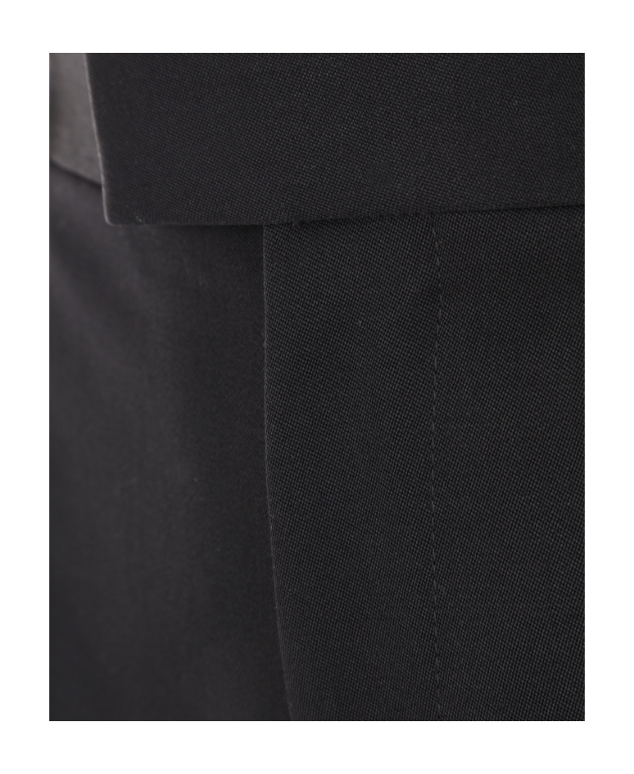 Bottega Veneta Grain De Poudre Tailored Trousers In Black