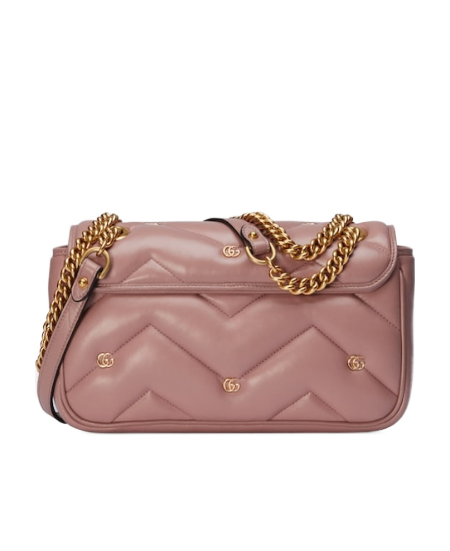 Gucci Gg Marmont Small Shoulder Bag In Pink