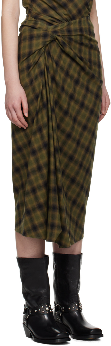 Isabel Marant Étoile Tijuana Midi Skirt In Green
