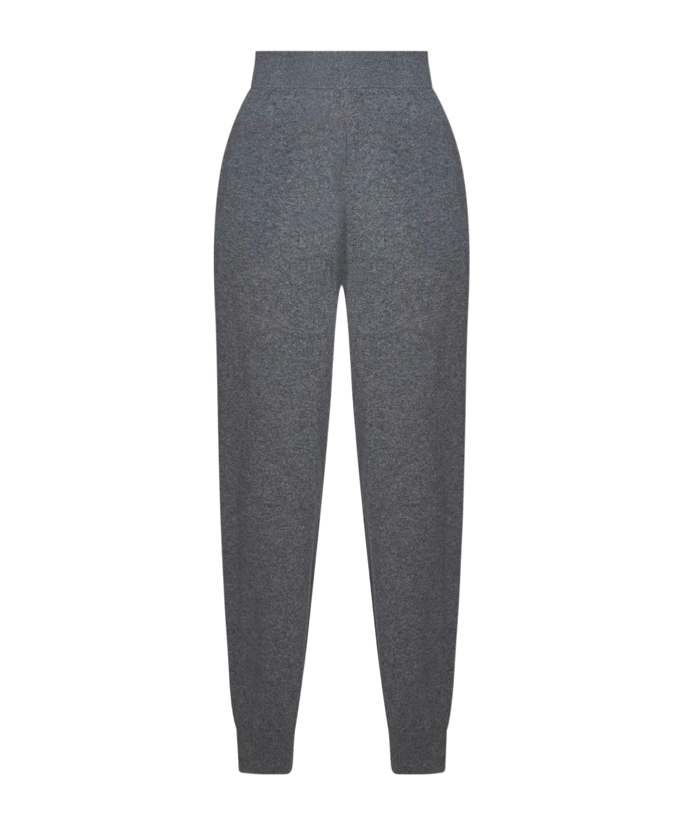 Stella Mccartney Tapered Leg Knitted Trousers In Gray