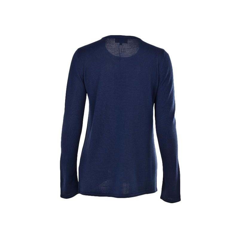 Emporio Armani Logo Long Woolen Pullover In Black