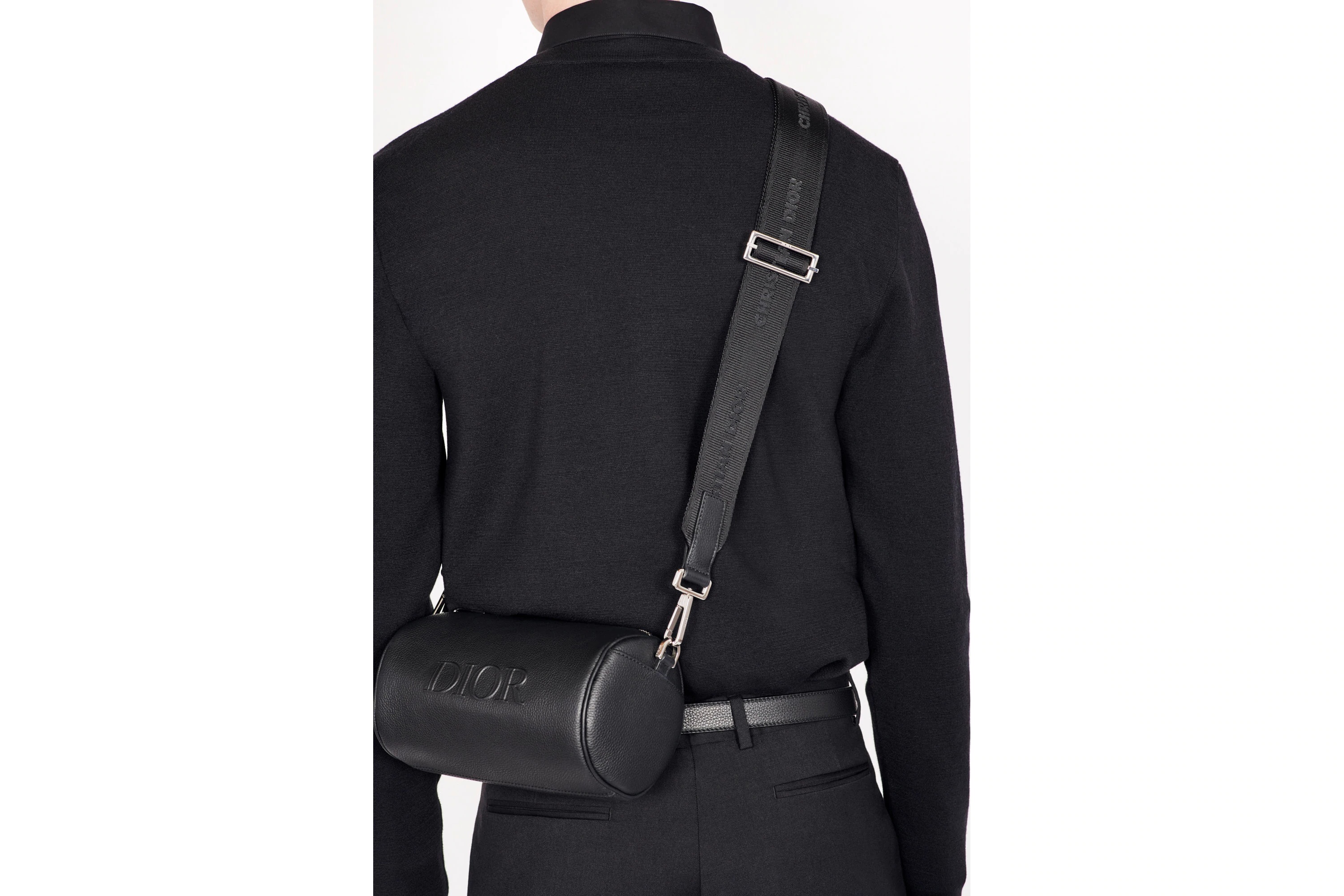 Dior Logo Long-sleeved Sweater In Black